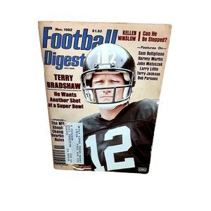 Football Digest Magazine November 1982 Terry Bradshaw Steelers Winslow